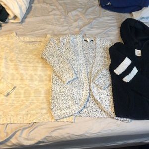 3 knit sweaters